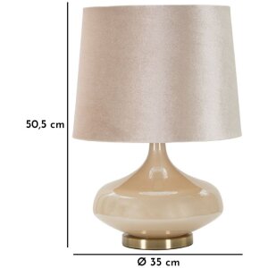 Mauro Feretti tafellamp Perly rond E27 Ø 35x50,5 cm perlemoer