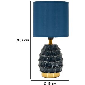 Mauro Ferretti Nachtlicht Pigny E14 diameter 15x30.5 cm blue