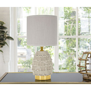 Mauro Ferretti nachttableerlampe Pigny E14 Ø 15x30,5 cm krem