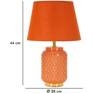 Mauro Ferretti Tafellamp Quadraat E27 Ø 28x44 cm oranje