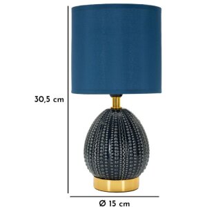 Mauro Ferretti Tafellamp Flavi E14 Ø 15x30,5 cm blau