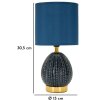 Mauro Ferretti Tafellamp Flavi E14 Ø 15x30,5 cm blau