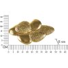 Mauro Ferretti Wande lamp Shell E14 44x11x28 cm goud