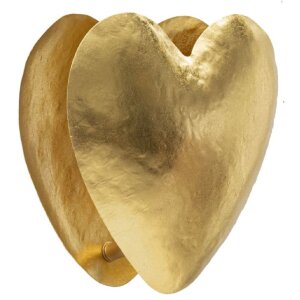 Mauro Ferretti Wandlamp Goudig Hart E14 25,5x15x24 cm goud