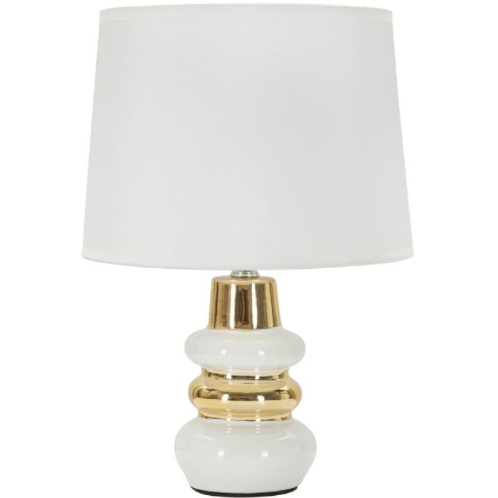 Mauro Ferretti Liara tafellamp E14 Ø 23x32 cm wit goud