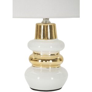 Mauro Ferretti Liara tafellamp E14 Ø 23x32 cm wit goud