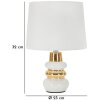 Mauro Ferretti Liara tafellamp E14 Ø 23x32 cm wit goud