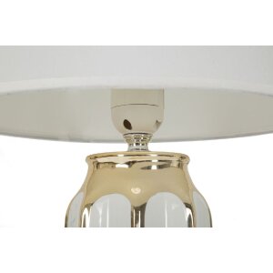 Mauro Ferretti tafellamp Cassy E27 Ø 25×40,5 cm wit goud