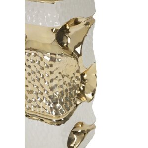 Mauro Ferretti tafellamp Florida E27 Ø 30x43,5 cm wit goud