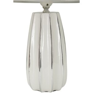 Mauro Ferretti tafelalampe Emmi E27 Ø 30x45 cm wit zilver