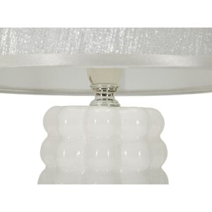 Mauro Ferretti Tafellamp Lace E14 Ø 23x33 cm wit zilver