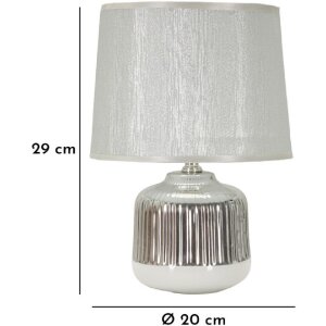 Mauro Feretti Tafellamp Lucina E14 diameter 20×29 cm wit zilver