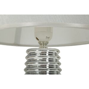 Mauro Ferretti Tafellamp Candela E27 Ø 25x41 cm wit zilver