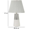 Mauro Ferretti Tafellamp Candela E27 Ø 25x41 cm wit zilver