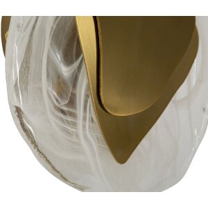 Mauro Ferretti wandlamp Ozean Goud E14 21x8x31 cm goud wit