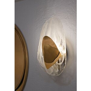 Mauro Ferretti wandlamp Ozean Goud E14 21x8x31 cm goud wit