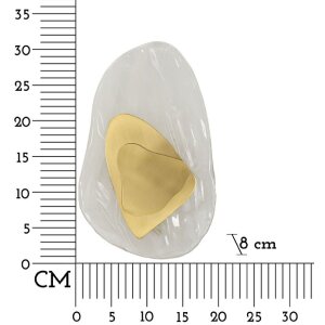 Mauro Ferretti wandlamp Ozean Goud E14 21x8x31 cm goud wit