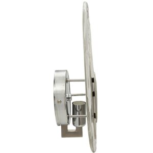 Mauro Ferretti Wandlamp Ozean Zilver E14 21x8x31 cm zilver wit