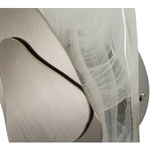 Mauro Ferretti Wandlamp Ozean Zilver E14 21x8x31 cm zilver wit