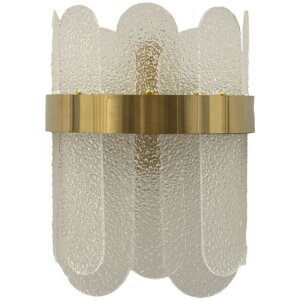 Mauro Ferretti Wandlamp Gras E14 20x14x28 cm goud wit