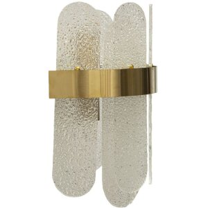 Mauro Ferretti Wandlamp Gras E14 20x14x28 cm goud wit