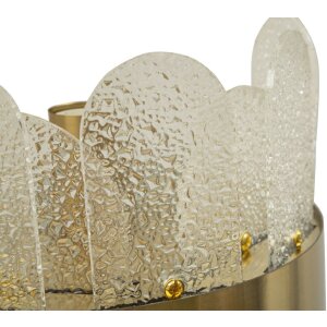 Mauro Ferretti Wandlamp Gras E14 20x14x28 cm goud wit