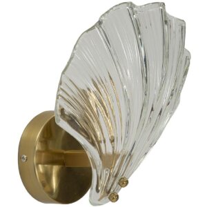 Mauro Ferretti Wandlamp Muschel E14 20x14x22 cm goud natuur