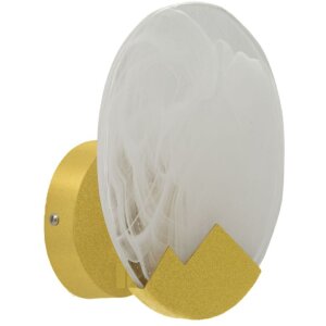 Mauro Ferretti Wande lamp Mond E14 Ø 20x10 cm goud wit