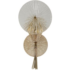 Mauro Ferretti Wandlamp Sonnenopgang E14 20x14x41 cm goud natuur