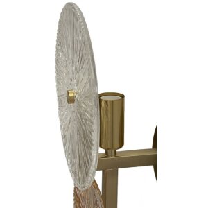 Mauro Ferretti Wandlamp Sonnenopgang E14 20x14x41 cm goud natuur
