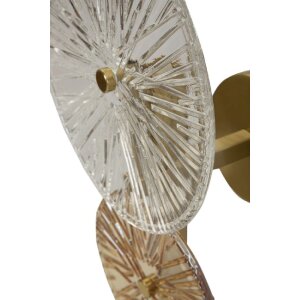Mauro Ferretti Wandlamp Sonnenopgang E14 20x14x41 cm goud natuur