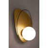 Mauro Ferretti Wandlamp Kreislauf E27 28x17x32 cm goud zwart wit