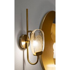 Mauro Ferretti Wandlamp Softy E14 15x14x38 cm goud natuur