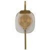 Mauro Ferretti Wandlamp Softy E14 15x14x38 cm goud natuur