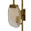Mauro Ferretti Wandlamp Softy E14 15x14x38 cm goud natuur