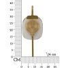 Mauro Ferretti Wandlamp Softy E14 15x14x38 cm goud natuur
