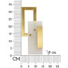 Mauro Ferretti Wandlamp Würfel E14 15x8x33 cm goud gesatineerd