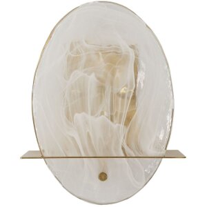 Mauro Ferretti Wandlamp Portlan E14 20x11x25 cm goud natuur