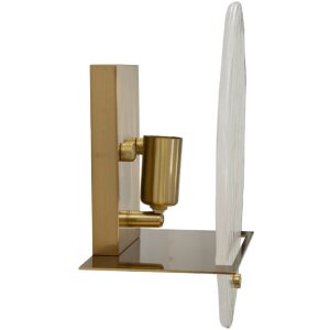 Mauro Ferretti Wandlamp Portlan E14 20x11x25 cm goud natuur