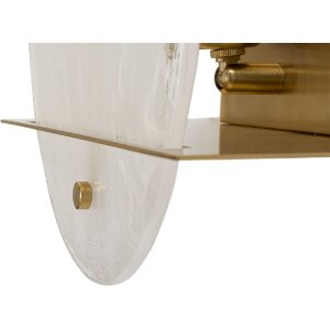 Mauro Ferretti Wandlamp Portlan E14 20x11x25 cm goud natuur