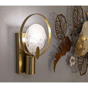 Mauro Ferretti Wandlamp Oklan E14 20x10x29 cm goud natuur