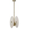 Mauro Ferretti Wandeleuke Glass E14 35x18x80 cm goud wit