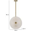 Mauro Ferretti Wandeleuke Glass E14 35x18x80 cm goud wit