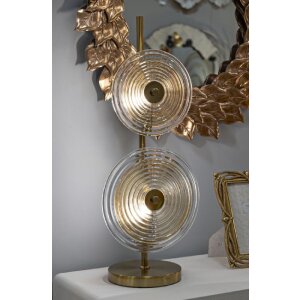 Mauro Ferretti Venetië tafellamp E14 Ø 25x63 cm goud natuur bruin