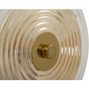Mauro Ferretti Wandlamp Venezia E14 25x10x52 cm goud natuur bruin