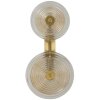 Mauro Ferretti Wandlamp Venezia E14 25x10x52 cm goud natuur bruin