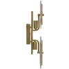 Mauro Ferretti Wandlamp Venezia E14 25x10x52 cm goud natuur bruin
