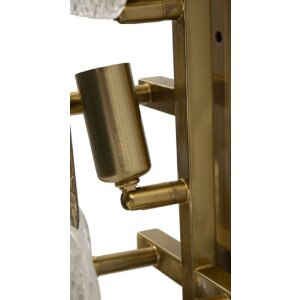 Mauro Ferretti Wandverlichting Glassy E14 24x13x76 cm goud natuur
