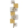 Mauro Ferretti Wandverlichting Glassy E14 24x13x76 cm goud natuur