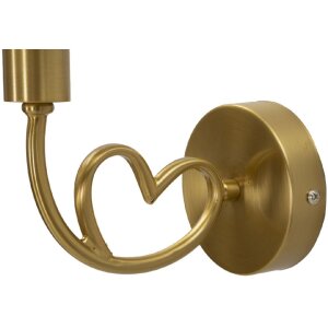 Mauro Ferretti Wandverlichting Lovy E14 23x15x22 cm goud wit